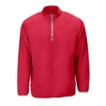 thumbnail image 1 of Easton Alpha Adult Long Sleeve Cage Jacket | Red | Small, 1 of 4