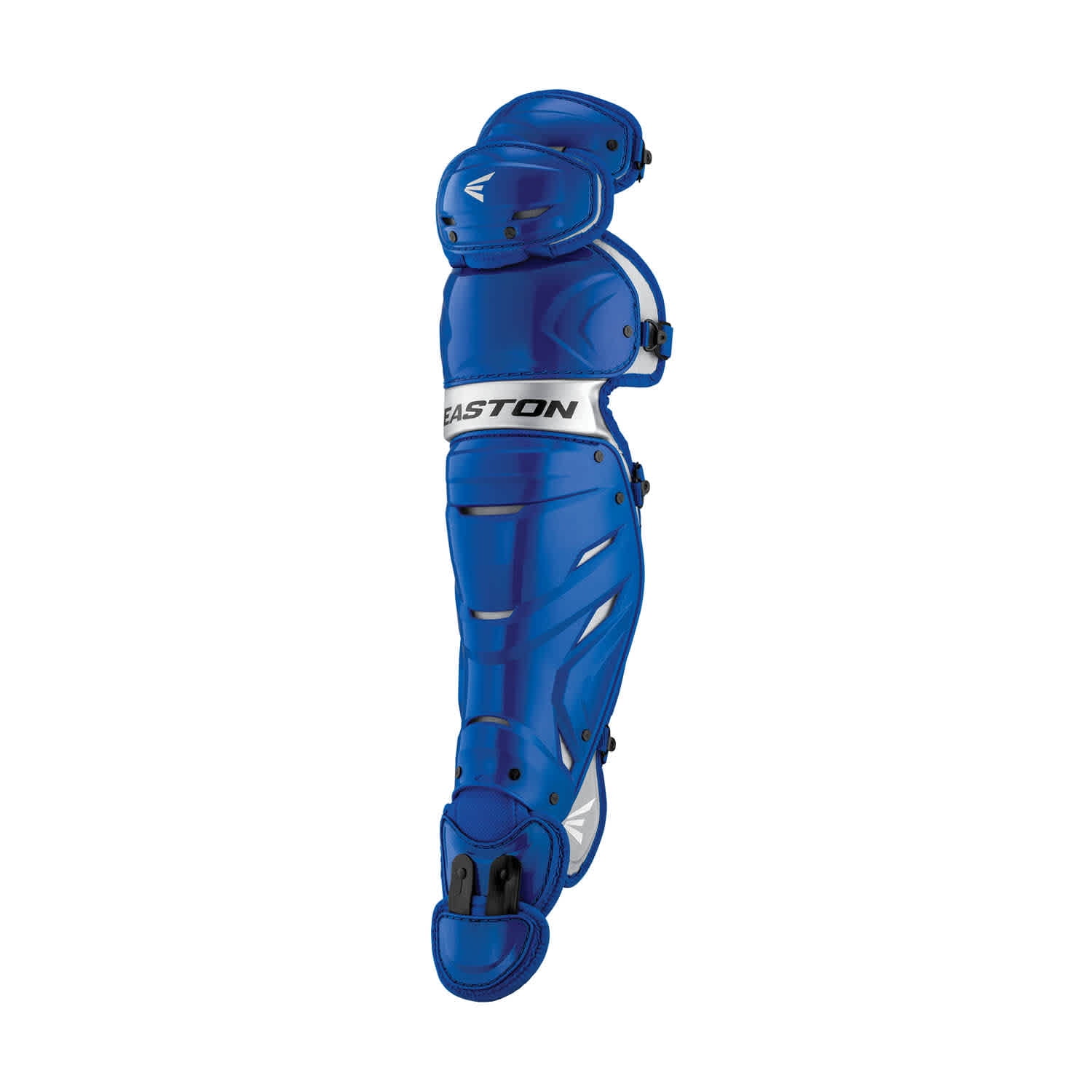 Easton Elite X Baseball Intermediate Leg Guards | Royal/Silver | Intermediate