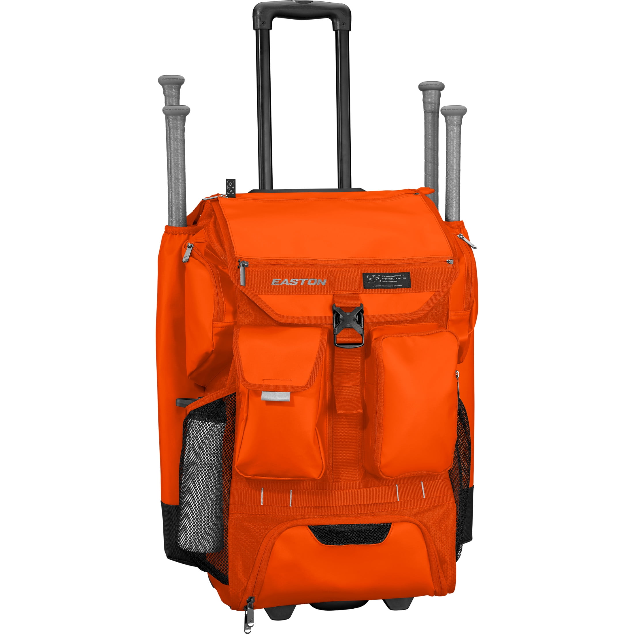 Easton Five Tool Phenom Wheeled Bag | Orange