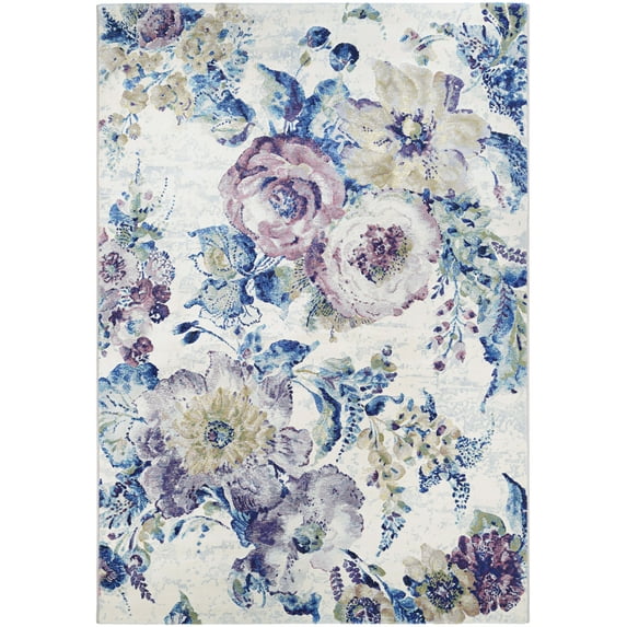 Easton Floral Chic Bone-Multi Area Rug - Multiple Sizes