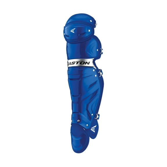 Easton Gametime Baseball Intermediate Leg Guards | Royal/Silver | Intermediate