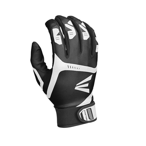 Easton Gametime Youth Batting Gloves | Black/Black | Large