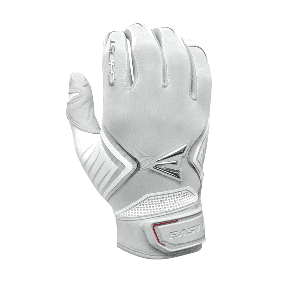 Easton Ghost Fastpitch Softball Batting Gloves, Medium, White