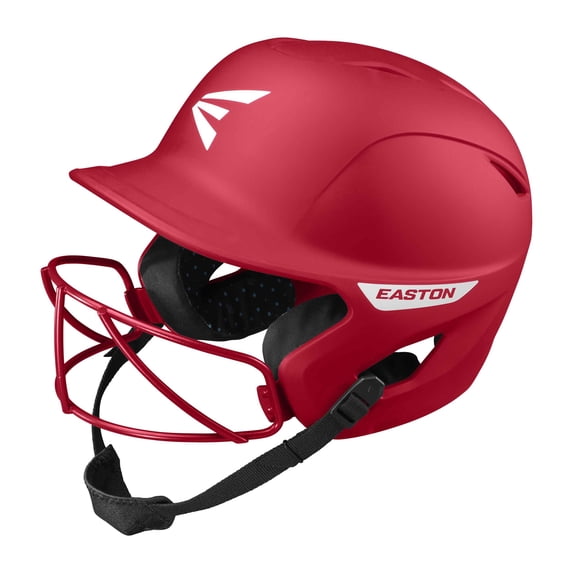 Easton Ghost Matte Softball Batting Helmet - TB/S | Matte Red | Small