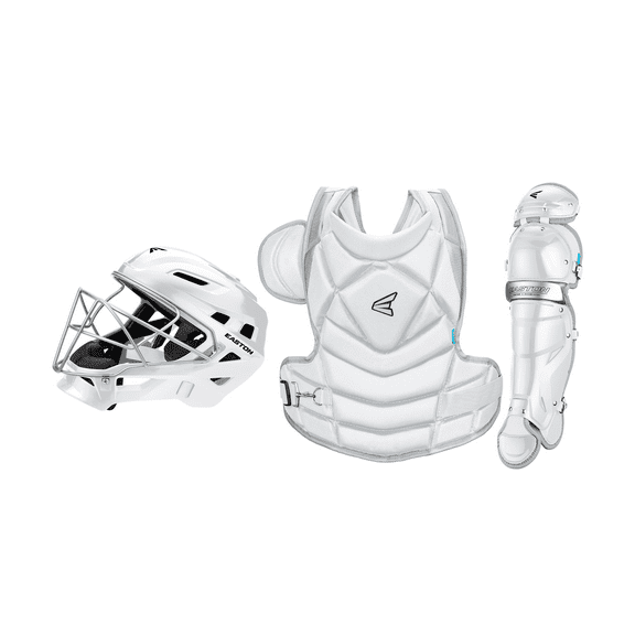 Easton Jen Schro The Fundamental Fastpitch Softball Catchers Box Set, Large, White
