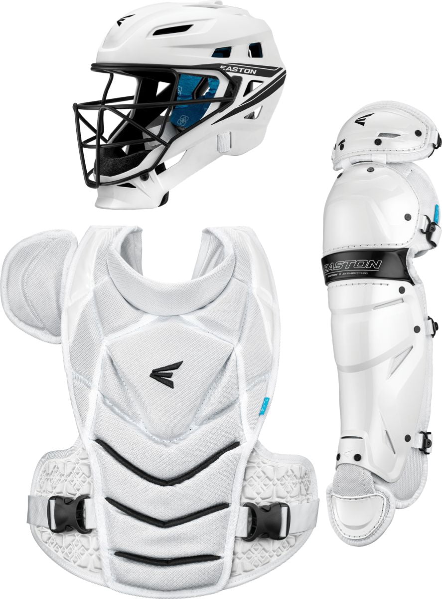 Easton Jen Schro The Very Best Fastpitch Softball Catchers Box Set, Small, White