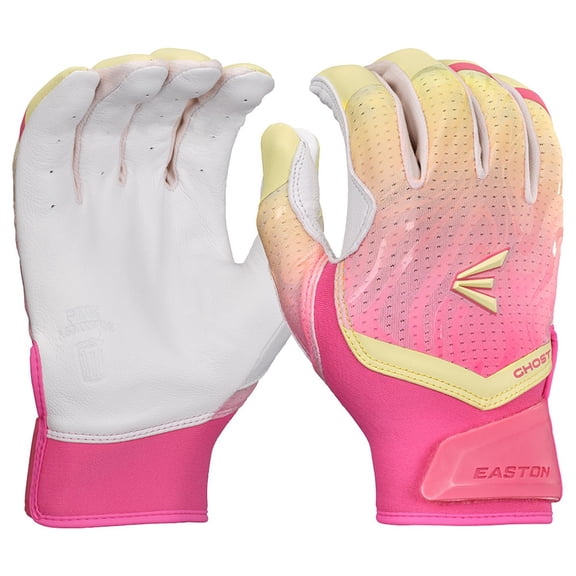 Easton Limited Edition Ghost Ethos Pink Lemonade Fastpitch Batting Gloves Pink Small