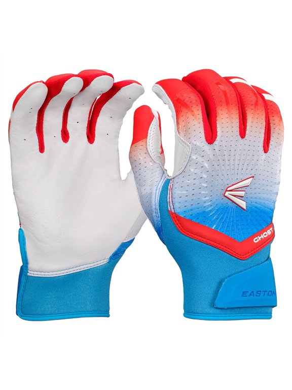 Limited Edition Ghost Ethos Rocket Pop Fastpitch Batting Gloves Blue/Red Large