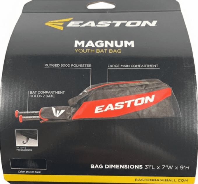 Easton Magnum Youth Bat Bag – Durable Baseball & Softball Equipment Bag