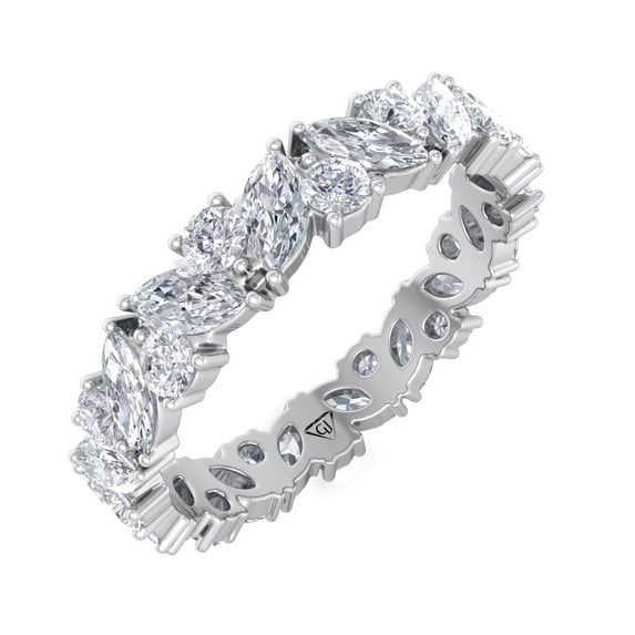 Easton - Marquise & Round Cut Diamond Eternity Band