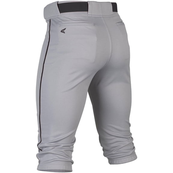 Easton Men's Rival+ Piped Knicker Baseball Pants Grey/Black XS
