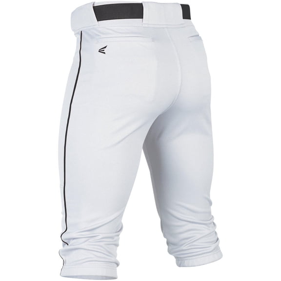 Easton Men's Rival+ Piped Knicker Baseball Pants White/Black XS
