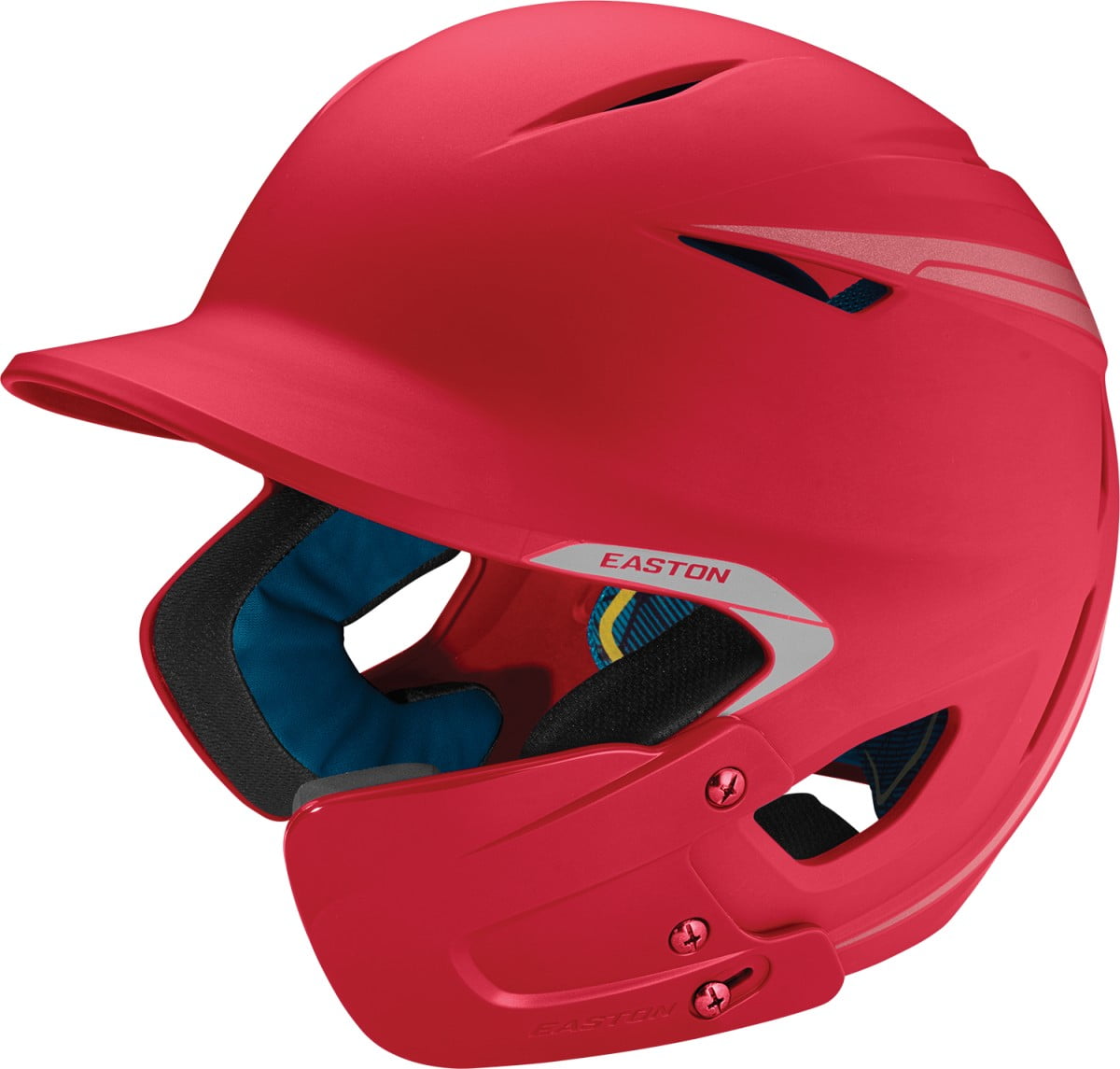 Easton Pro X Baseball Batting Helmet with Jaw Guard, Junior, Red, Right