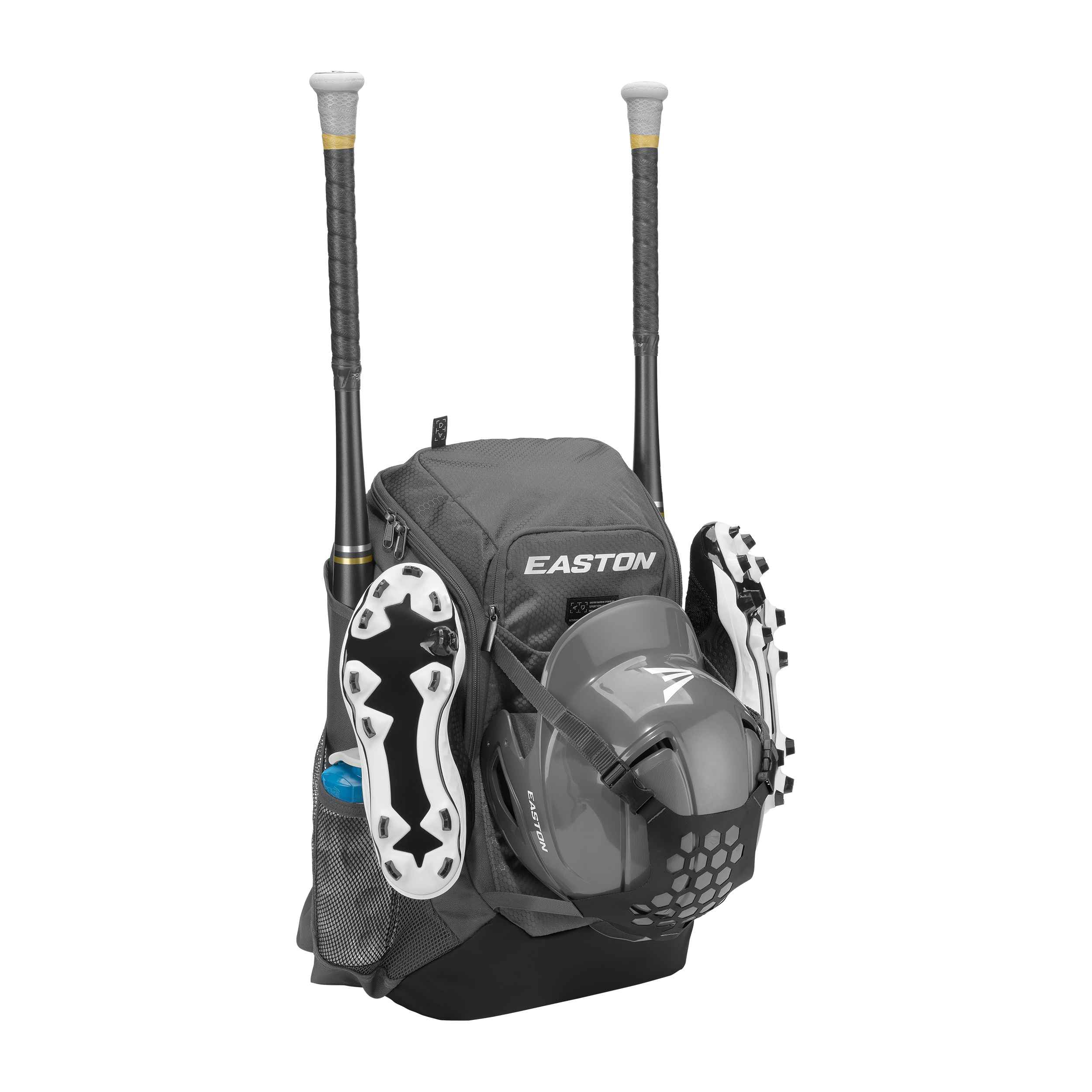Charcoal Gray Polyester Baseball Equipment Backpack