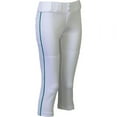 thumbnail image 1 of Easton Women's Pro Piped Softball Pants White/Dark Green XL, 1 of 3