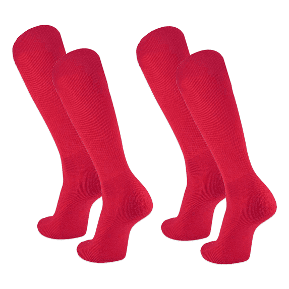 Easton Youth Baseball Socks, 2 Pair (Adult/Red)