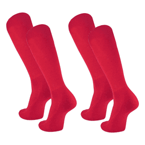 Easton Youth Baseball Socks, 2 Pair (Adult/Red)