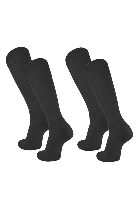 Youth Baseball Socks, 2 Pair (T-Ball/Black)