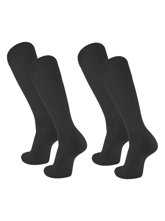 Youth Baseball Socks, 2 Pair (Youth Large/Black)