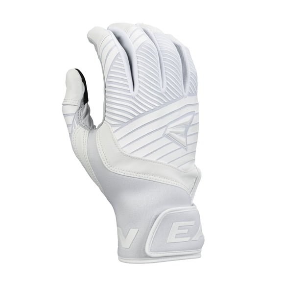 Easton Walk-Off Ethos Youth Baseball Batting Gloves, Youth M, Pure White