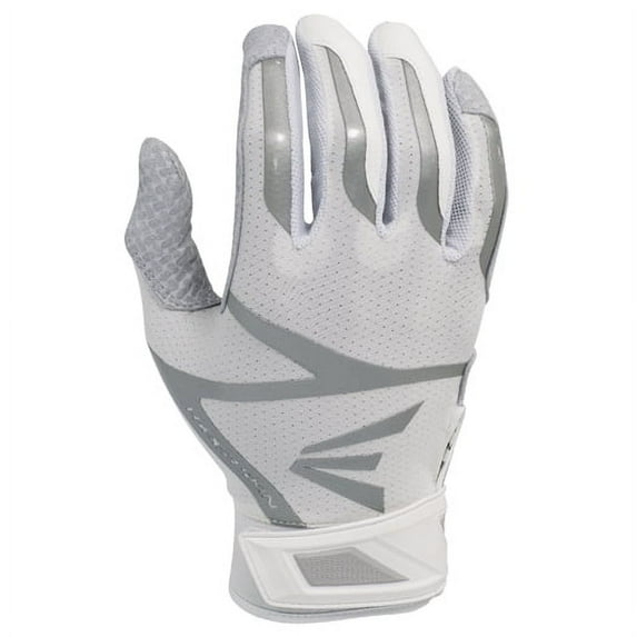 Easton Z10 Adult Batting Glove, White/White X-Large
