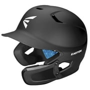 Easton Z5 2.0 Matte Solid Baseball Helmet with Universal Jaw Guard - Senior | Matte Black | Senior