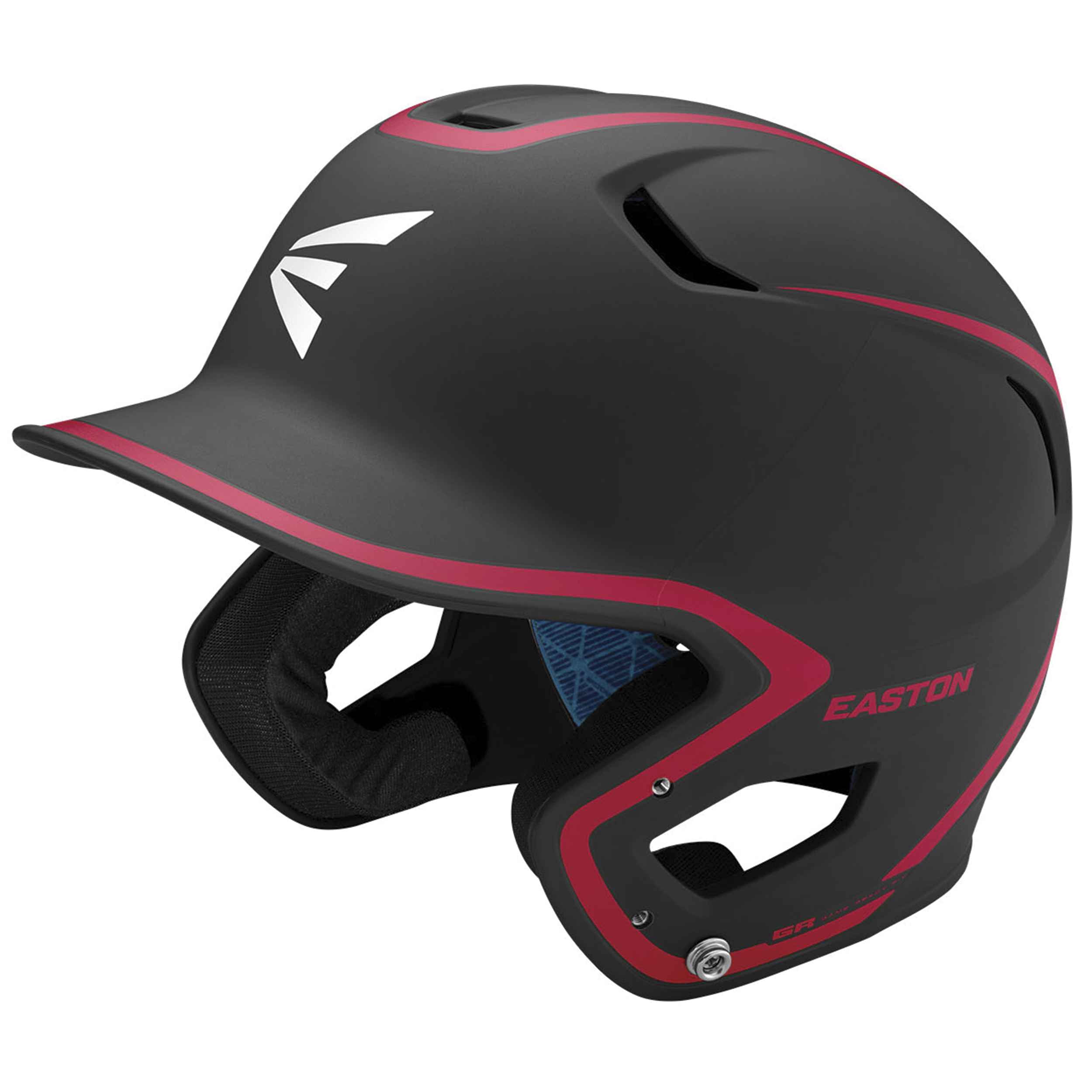 Easton Z5 2.0 Matte TwoTone Batting Helmet Senior Black/Red