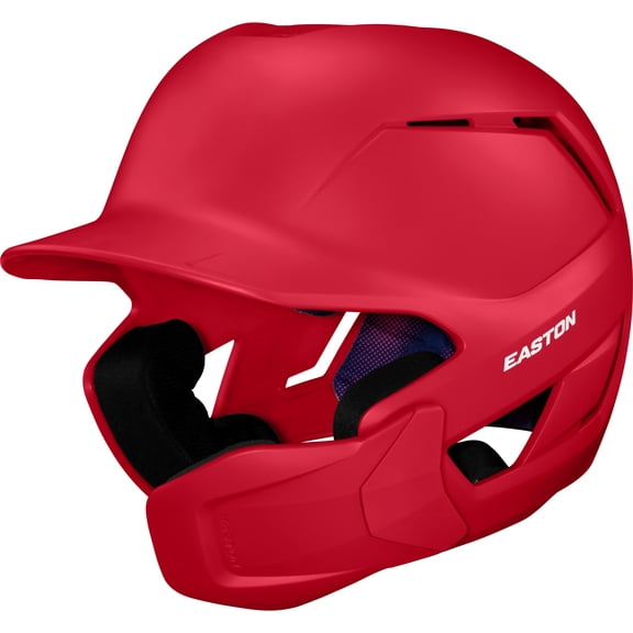 Easton Z50 Baseball Batting Helmet with Multi-Adjust Jaw Guard Matte S/M Red