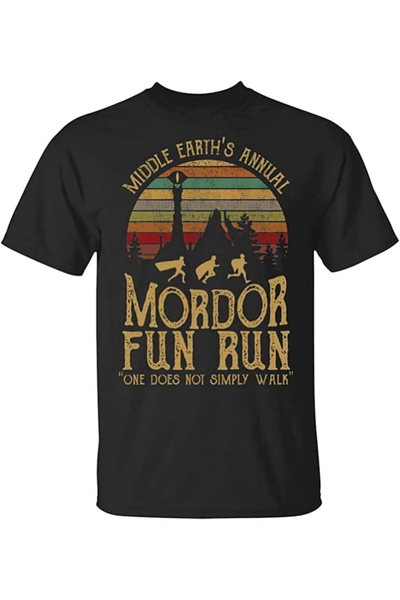 Eastry Middle Earth¡¯s Annual Mordor Fun Run one Does not Simply Walk T-Shirt for Men