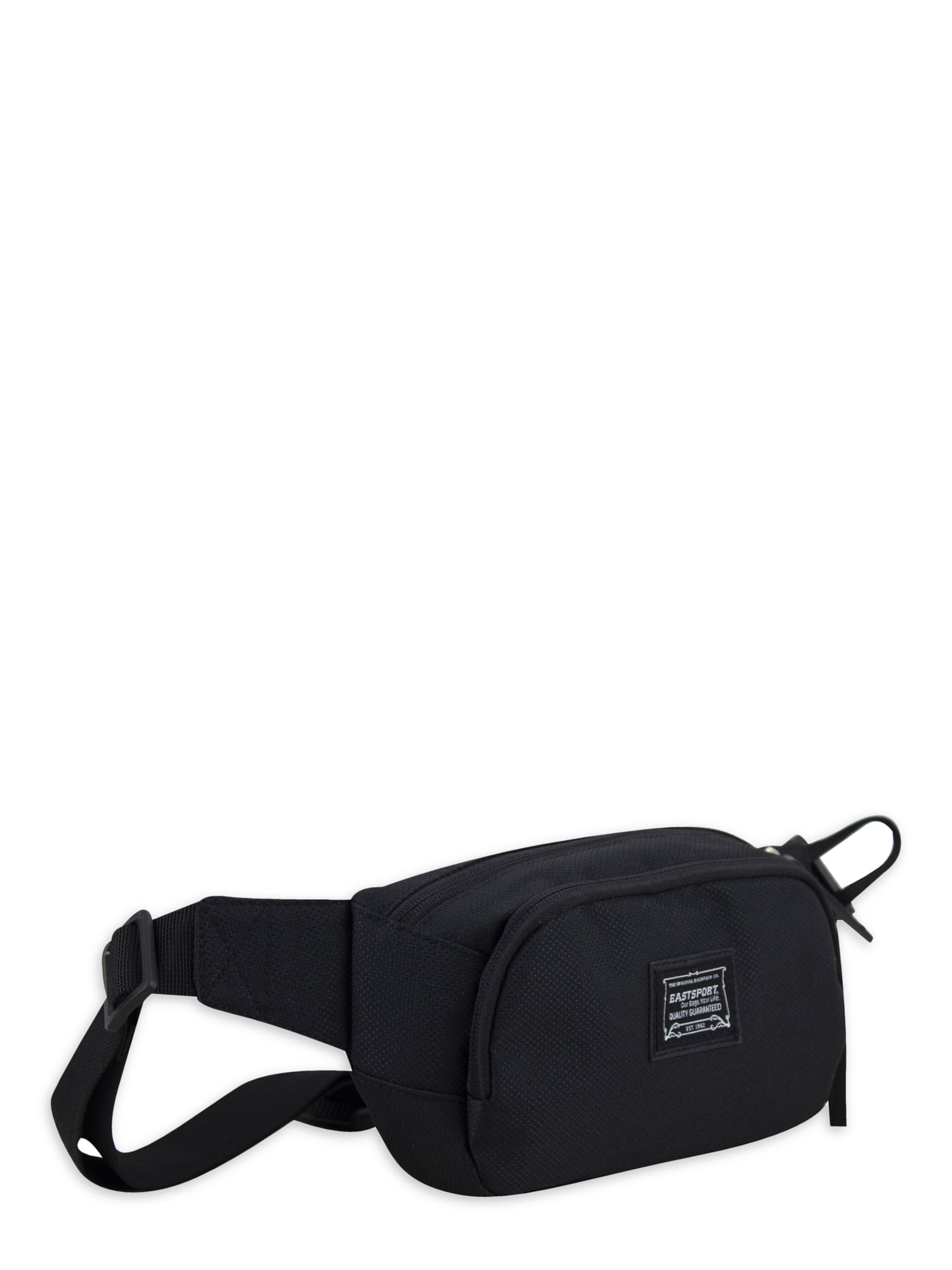 Eastsport Unisex Adjustable Strap Fanny Pack, Black