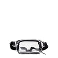 thumbnail image 1 of Eastsport Adjustable Strap Unisex Waist Fanny Pack, Black/Clear, 1 of 6