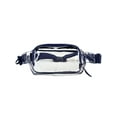 thumbnail interactive-video image 1 of Eastsport Adjustable Strap Unisex Waist Fanny Pack, Blue/Clear, 1 of 7