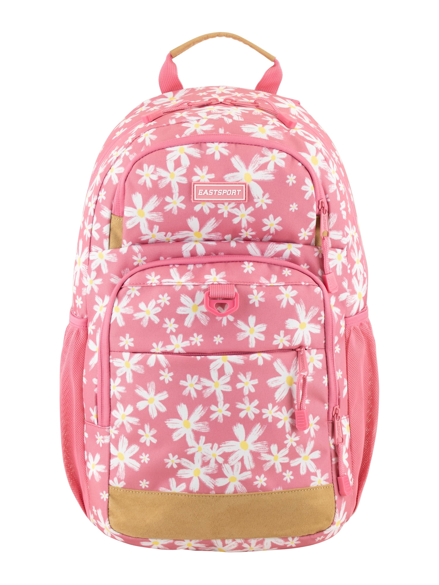Eastsport Unisex 19" Aero Core Backpack, Pink Traditional Daisy