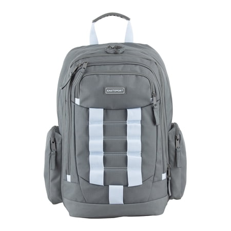 Eastsport Unisex Allegiance Expandable Recycled Backpack, Ash Grey