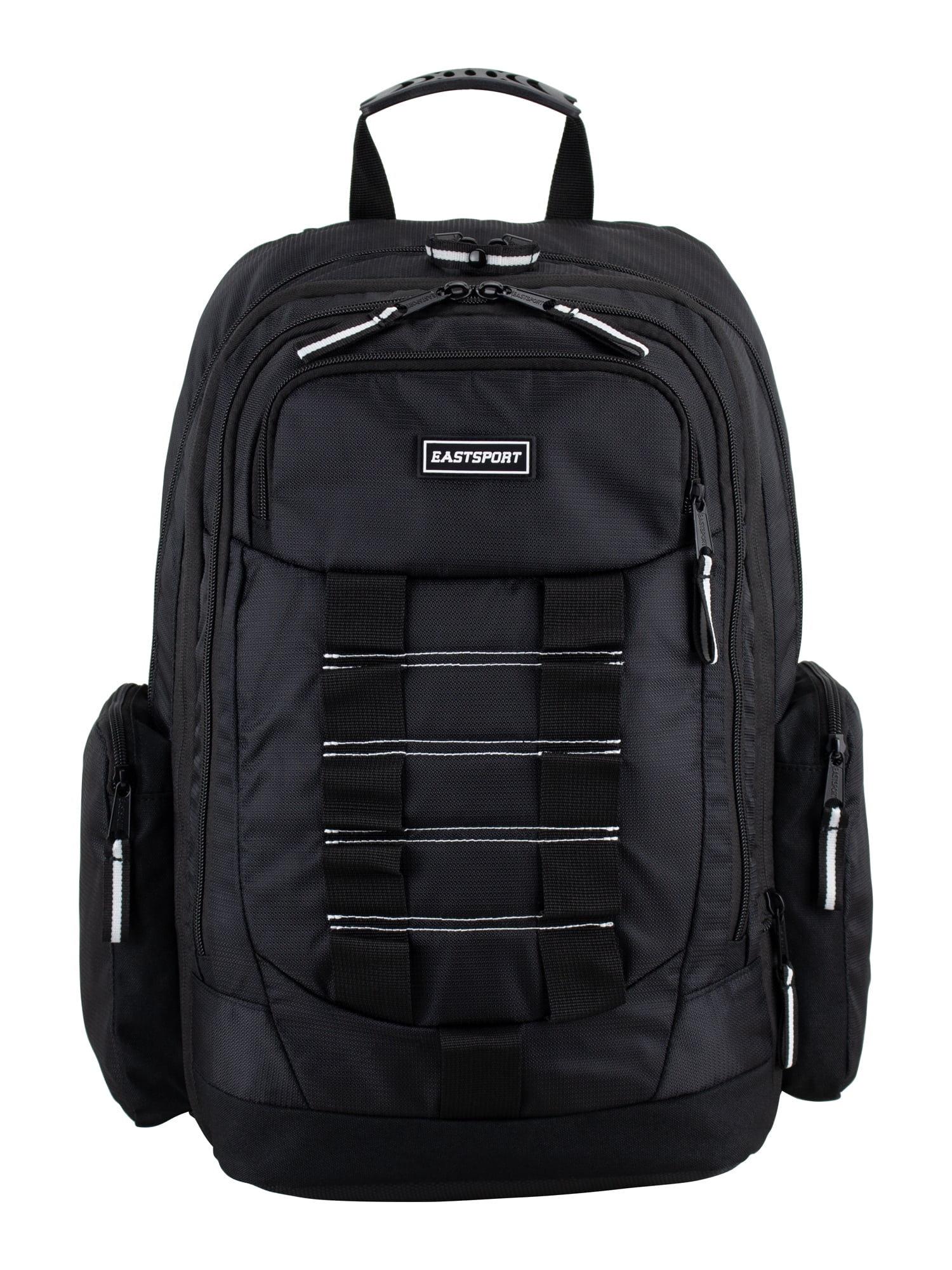 Eastsport Unisex Allegiance Expandable Recycled Backpack, Black