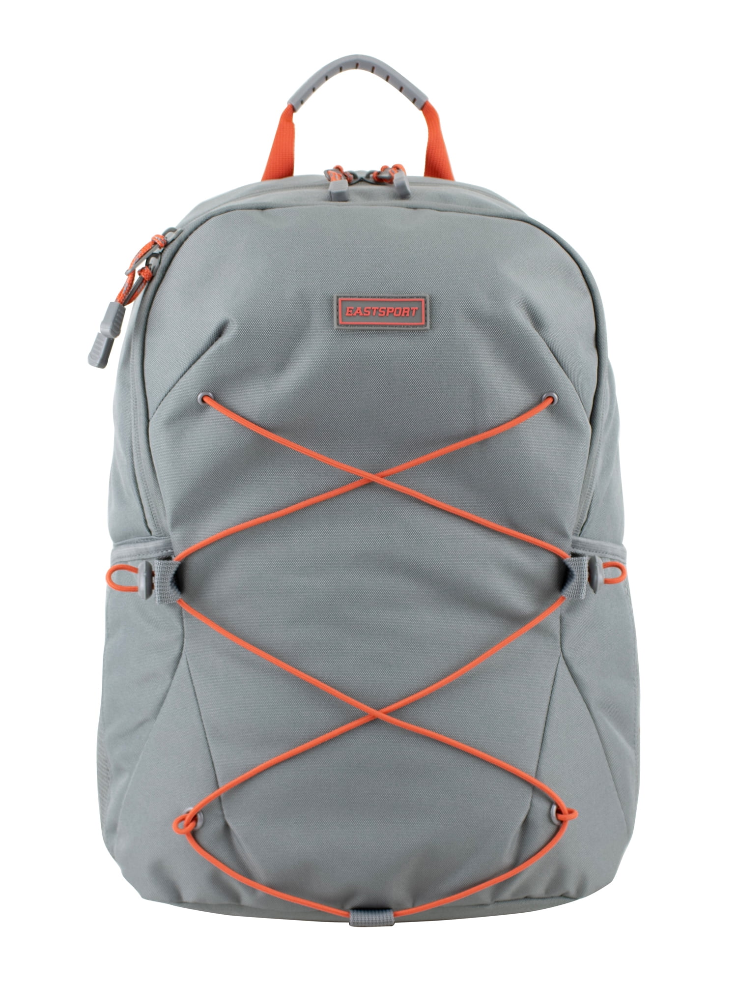 Eastsport Unisex Ascend Athleisure 18.5" Bungee Backpack, Ash Gray