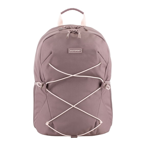 Eastsport Unisex Ascend Athleisure 18.5" Bungee Backpack, Rose Taupe