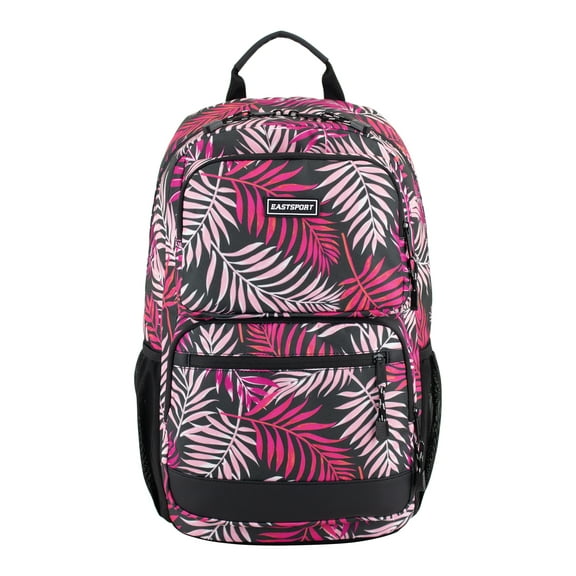 Eastsport Unisex 17" Aurora Core Backpack, Mixed Palm Tree Print
