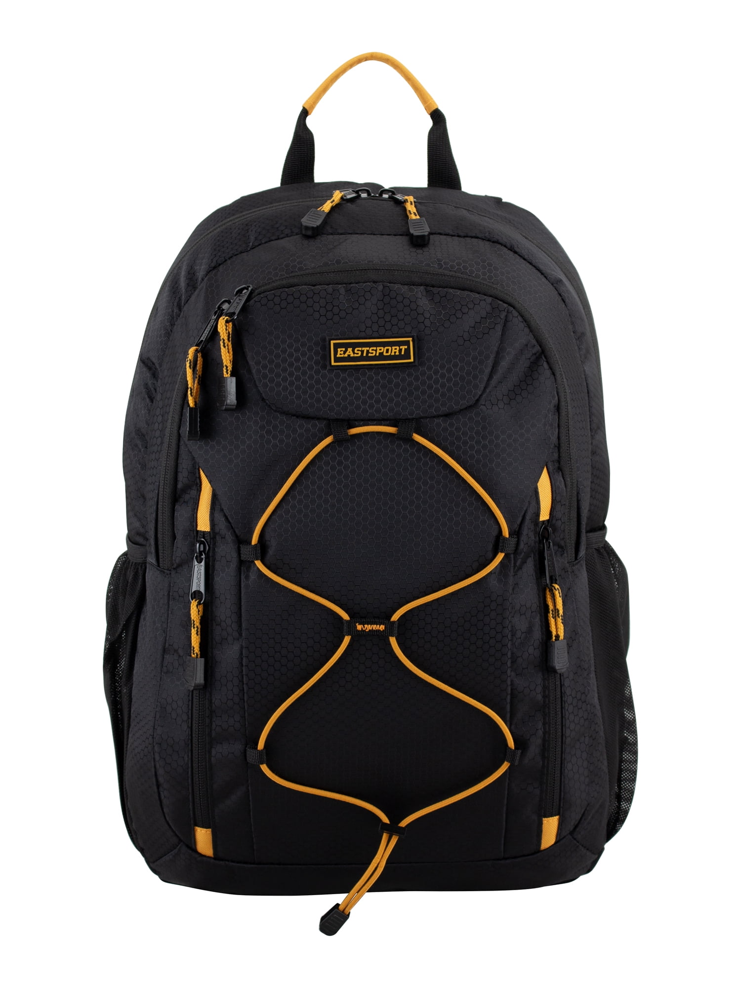 Eastsport Unisex Axis Sport 18.5" Bungee Backpack, Black