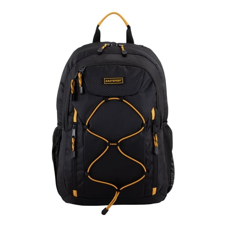 Eastsport Unisex Axis Sport 18.5" Bungee Backpack, Black