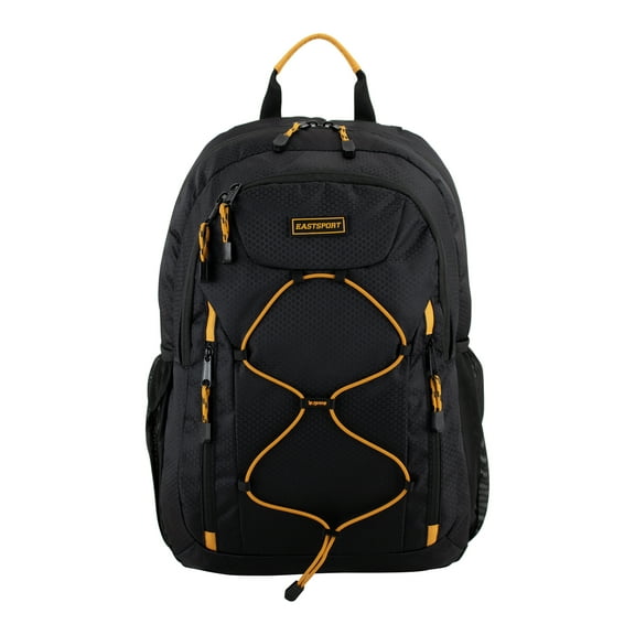 Eastsport Unisex Axis Sport 18.5" Bungee Backpack, Black