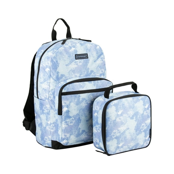 Eastsport Backpack w/ Lunch Combo, Pale Blue Galaxy