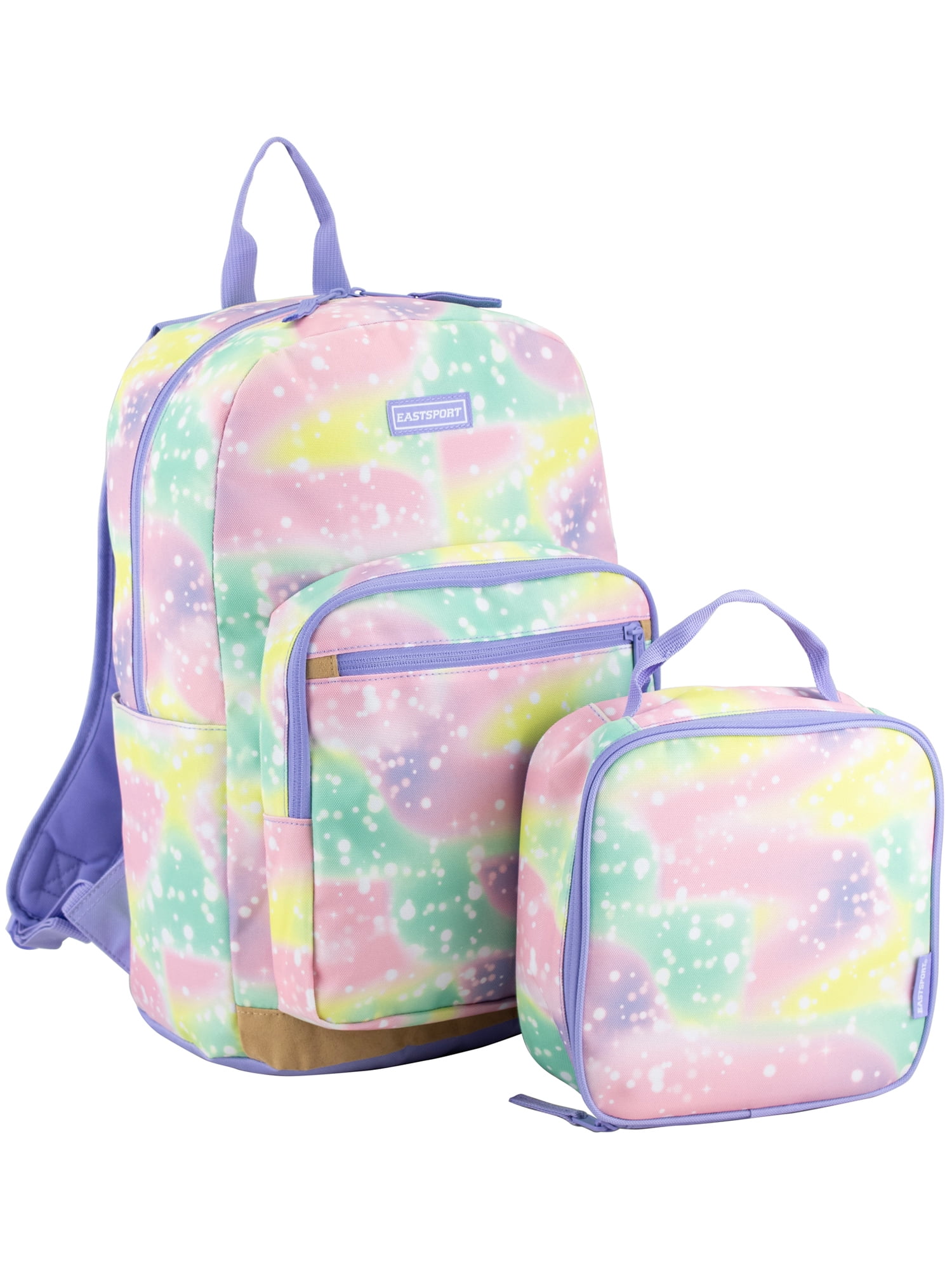 Eastsport Unisex 17" Backpack & Lunch Box 2-Piece Set, Soft Space