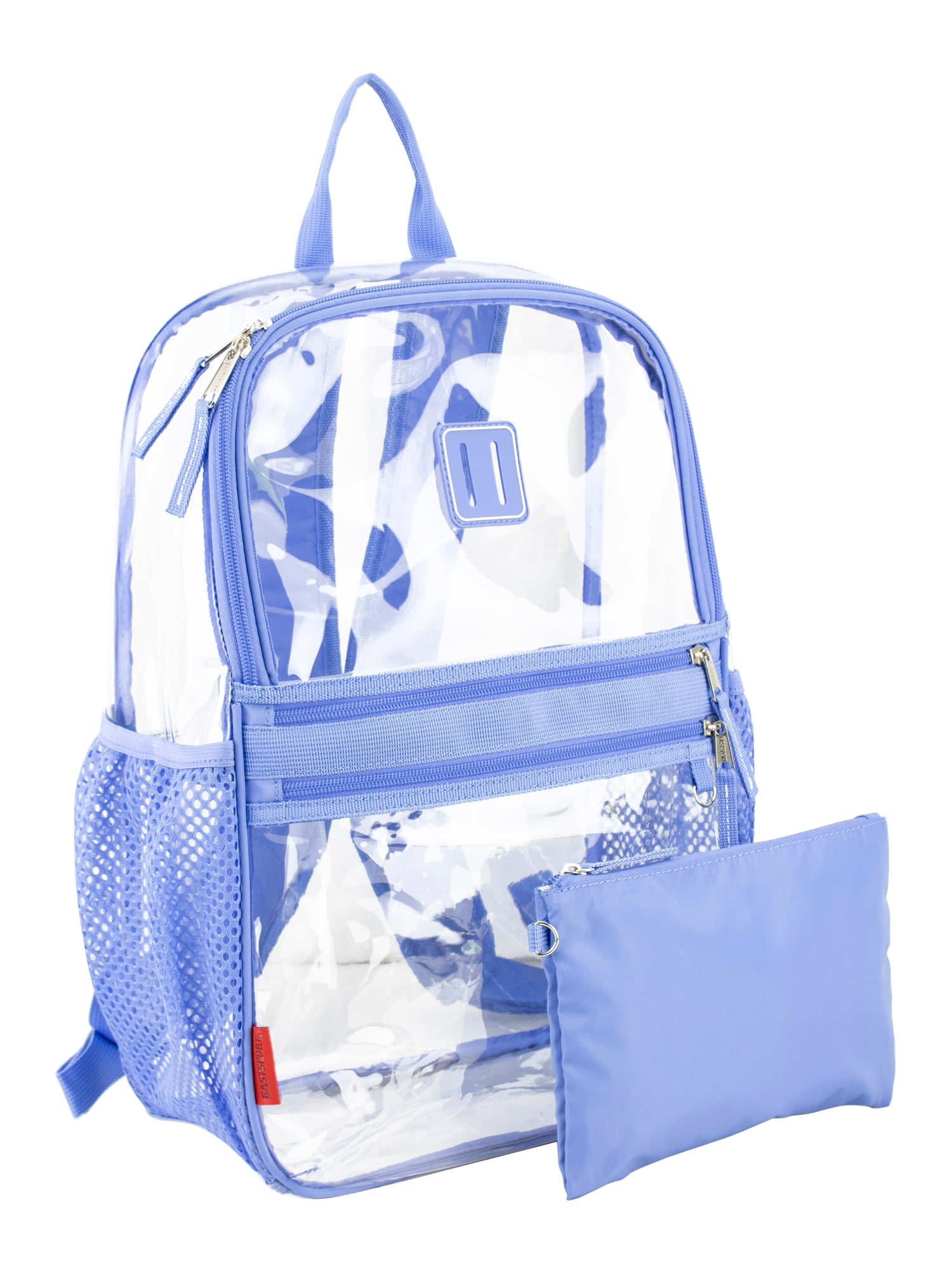 Eastsport Clara Clear Backpack Bundle w/ Zipper Pouch, Persian Jewel