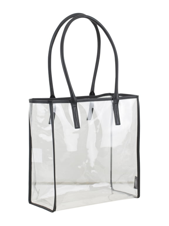 Clear All-Purpose Security Tote, Black
