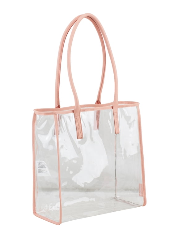 Clear All-Purpose Security Tote, Blush