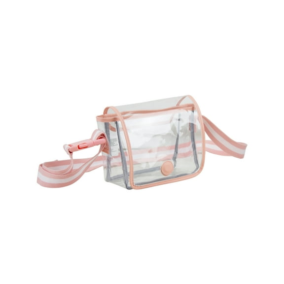 Eastsport Clear Stadium Cross Body, Blush