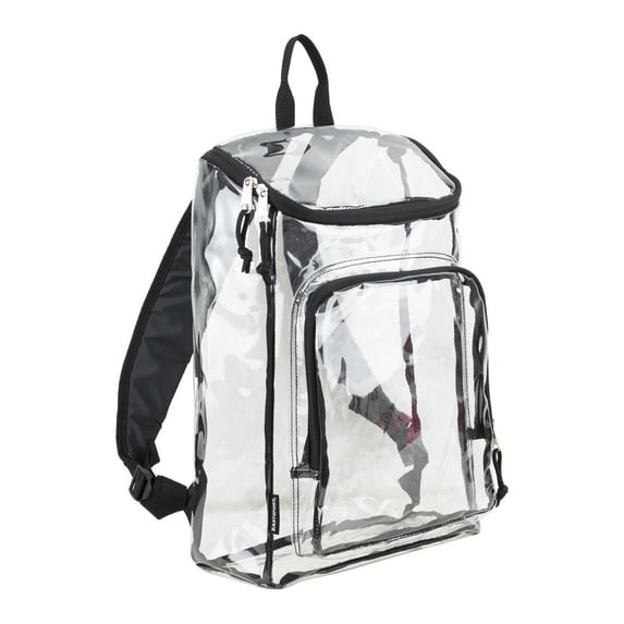 Eastsport Clear Top Loader Backpack, Black