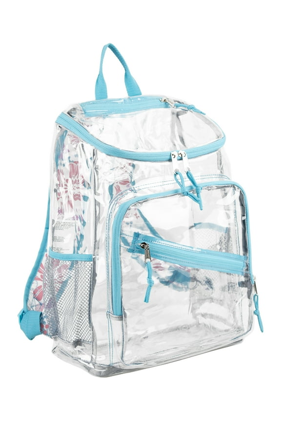 Unisex Clear Top Loader Backpack, Spring Floral