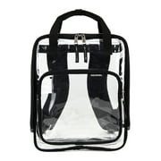 Eastsport Double Handle Clear Backpack, Black